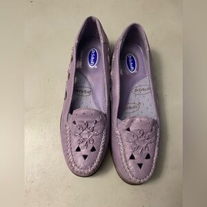 Dr. Scholl's Purple Flats with Perforated Design size 5
